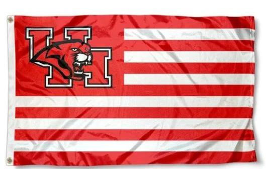Houston Cougars Club Flag 3X5ft Banner Polyester with 2 Brass Grommets by flagsjustdoit