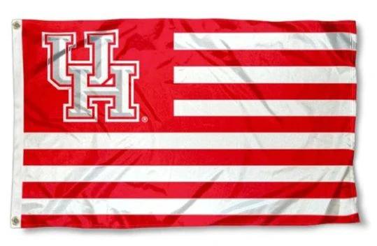Houston Cougars Club Sport Flag 3X5ft Banner Polyester with 2 Brass Grommets by flagsjustdoit