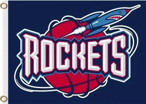Houston Rockets Custom Flag 3X5Ft Polyester Banner USA Digital Print by flagsjustdoit