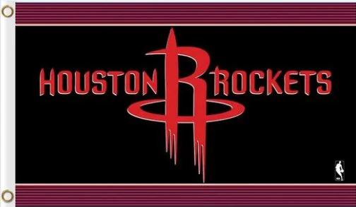 Houston Rockets Custom Red US Sport Flag 3X5Ft Polyester Banner USA Digital Print by flagsjustdoit