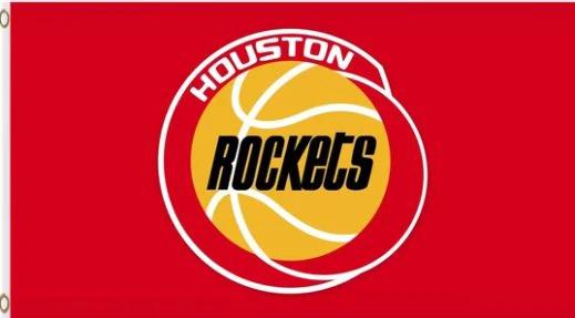 Houston Rockets Custom US Flag 3X5Ft Polyester Banner USA Digital Print by flagsjustdoit