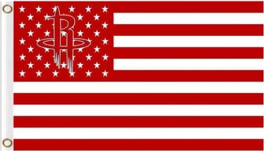 Houston Rockets US Club Flag 3X5Ft Polyester Banner USA Digital Print by flagsjustdoit