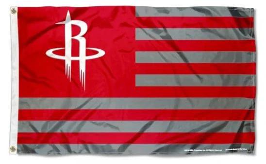 Houston Rockets US Sport Flag 3X5Ft Polyester Banner USA Digital Print by flagsjustdoit