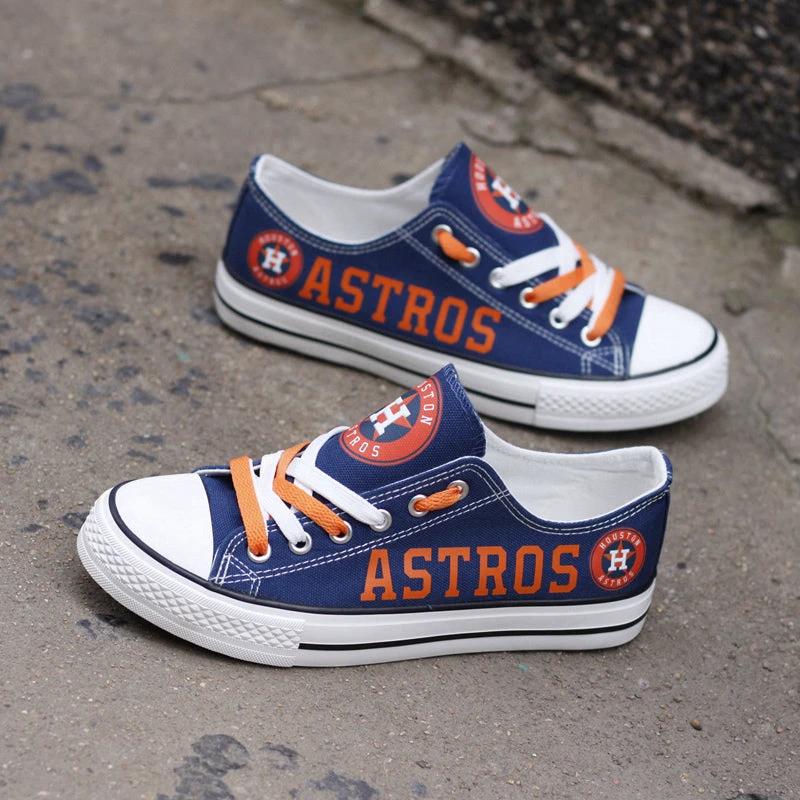 Houston Astros Limited Print Low Top Canvas Shoes Sport Sneakers For Men Women Fans by Crocs