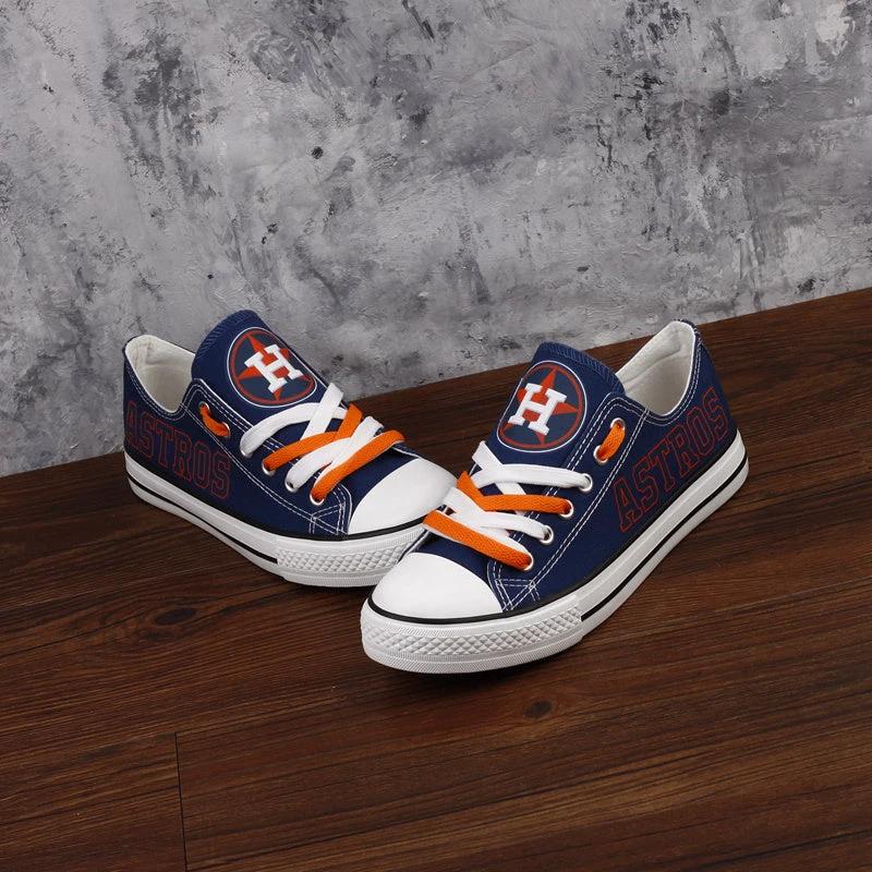 Houston Astros Limited Print Low Top Canvas Shoes Sport Sneakers For Men Women Fans by Crocs