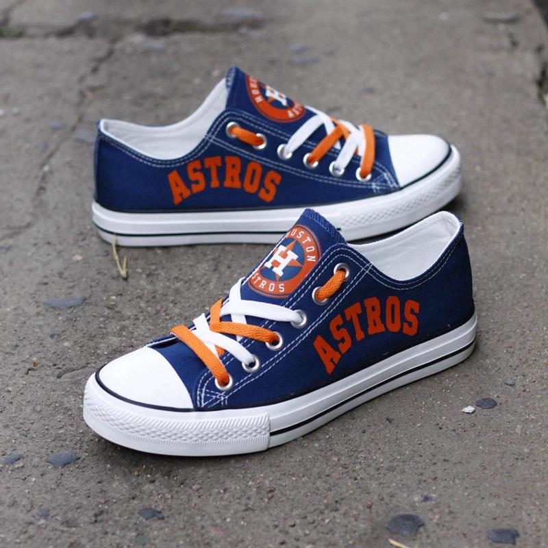 Houston Astros Limited Print Low Top Canvas Shoes Sport Sneakers For Men Women Fans by Crocs