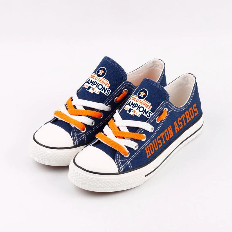 Houston Astros Limited Print Low Top Canvas Shoes Sport Sneakers For Men Women Fans by Crocs