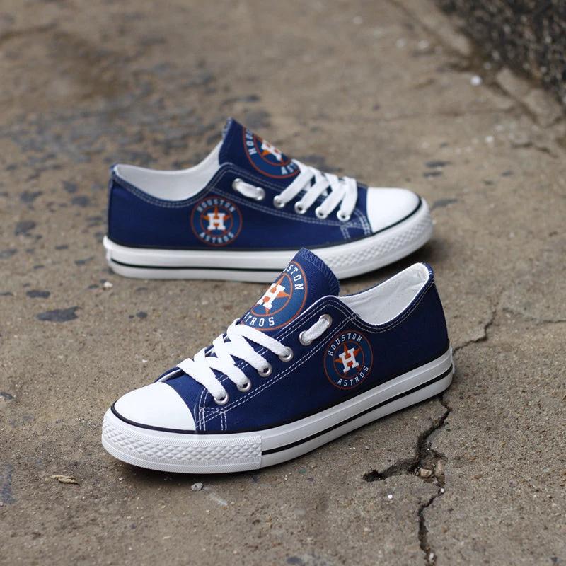 Houston Astros Limited Print Low Top Canvas Shoes Sport Sneakers For Men Women Fans by Crocs