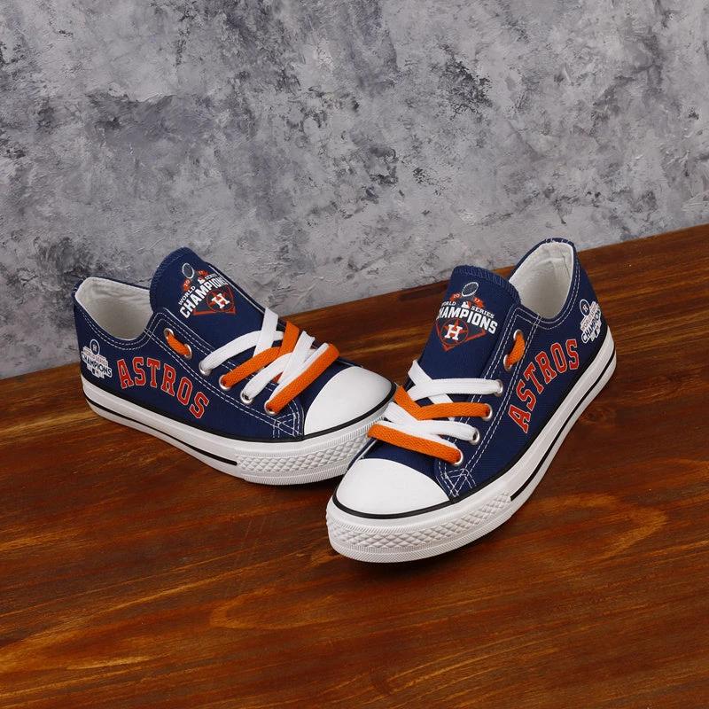 Houston Astros Limited Print Low Top Canvas Shoes Sport Sneakers For Men Women Fans by Crocs