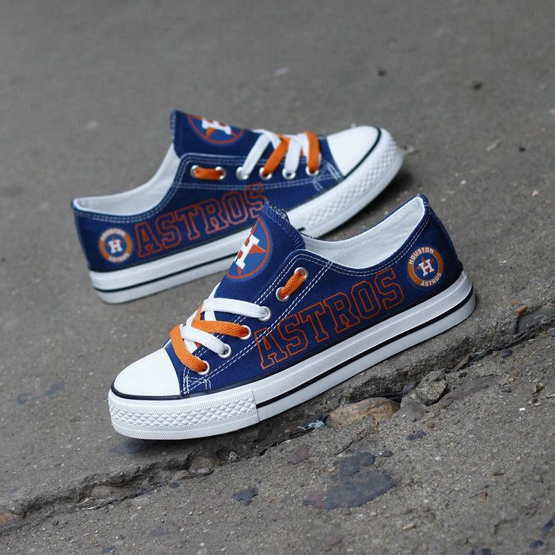 Houston Astros Limited Print Low Top Canvas Shoes Sport Sneakers For Men Women Fans by Crocs