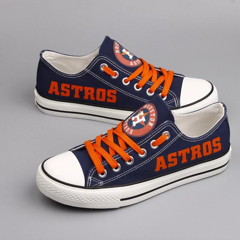 Houston Astros Limited Print Low Top Canvas Shoes Sport Sneakers For Men Women Fans by Crocs