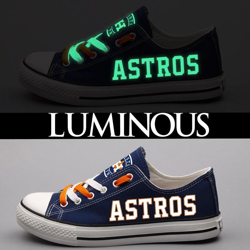 Houston Astros Limited Print Low Top Canvas Shoes Sport Sneakers For Men Women Fans by Crocs