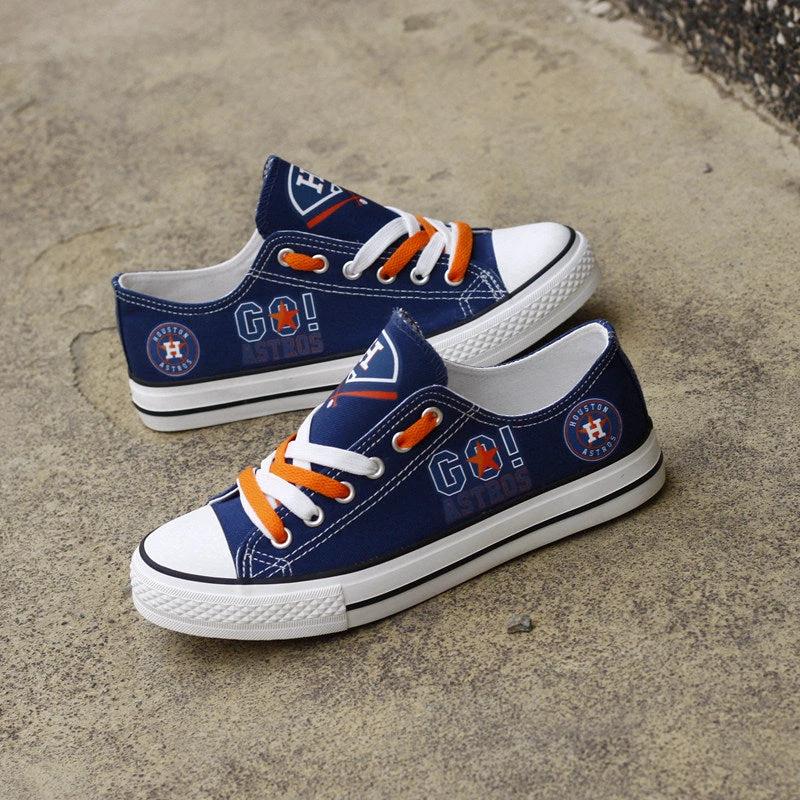 Houston Astros Limited Print Low Top Canvas Shoes Sport Sneakers For Men Women Fans by Crocs