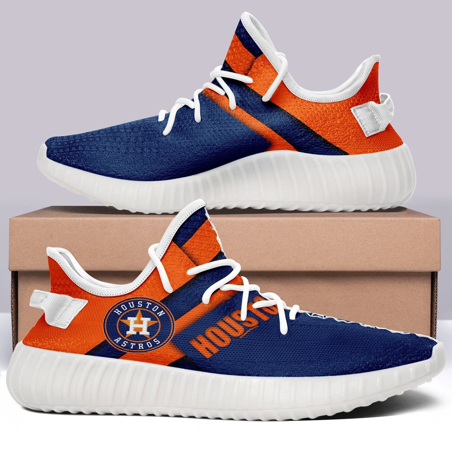 Houston Astros NFL 350v Yeezy Sneakers For Men Women Fans by Crocs