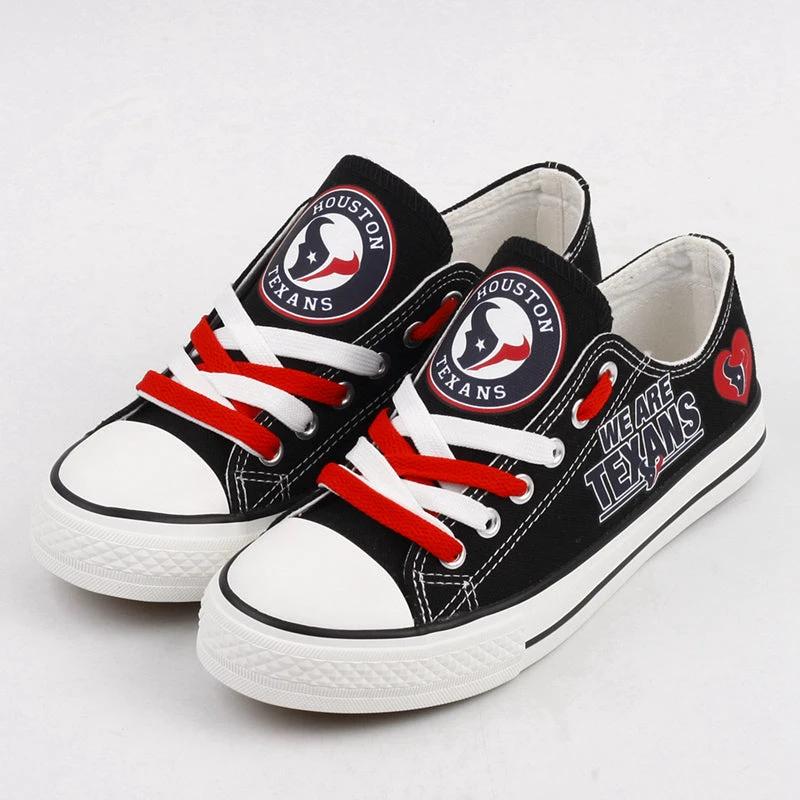 Houston Texans Low Top Canvas Sport Sneakers Shoes For Men Women Fans by Crocs