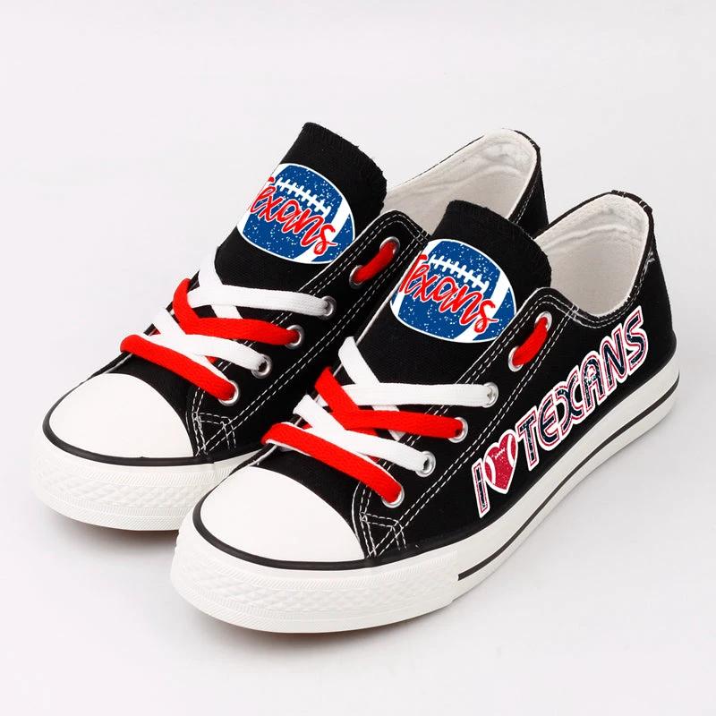 Houston Texans Low Top Canvas Sport Sneakers Shoes For Men Women Fans by Crocs