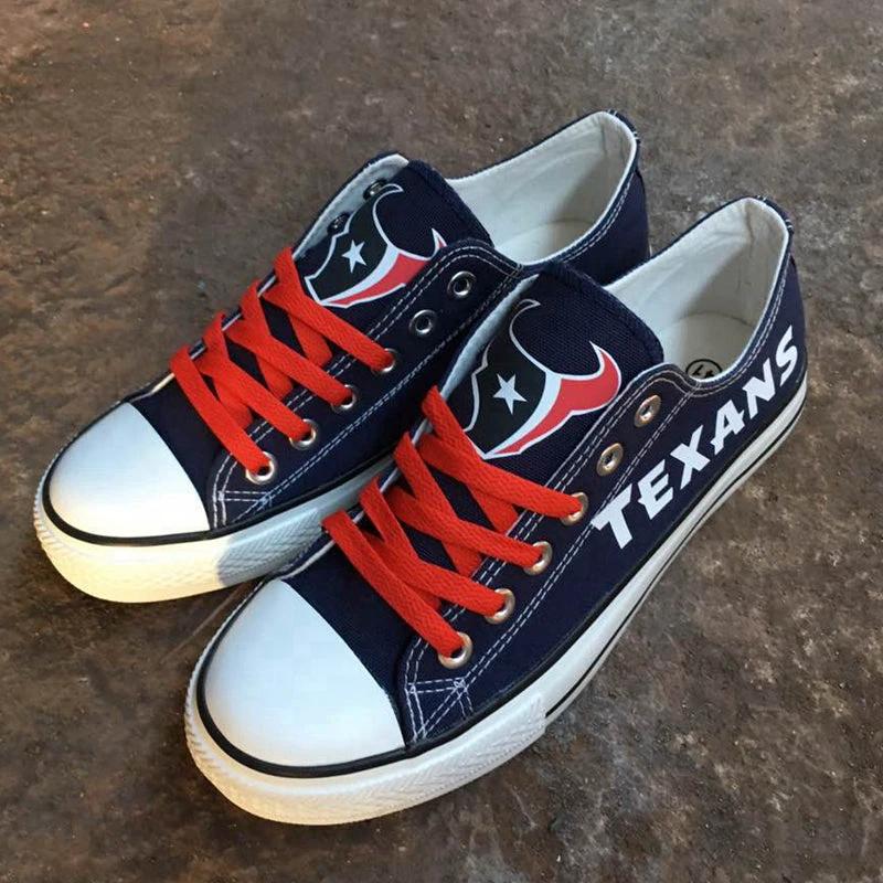 Houston Texans Low Top Canvas Sport Sneakers Shoes For Men Women Fans by Crocs