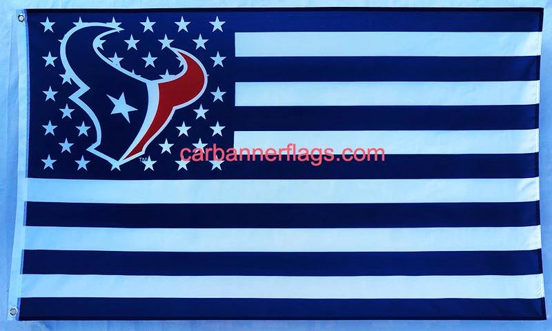 Houston Texans Flag-3x5FT new NFL super bowl Banner-100% polyester-man cave-stripes-gloves-garden flags by flagsshop