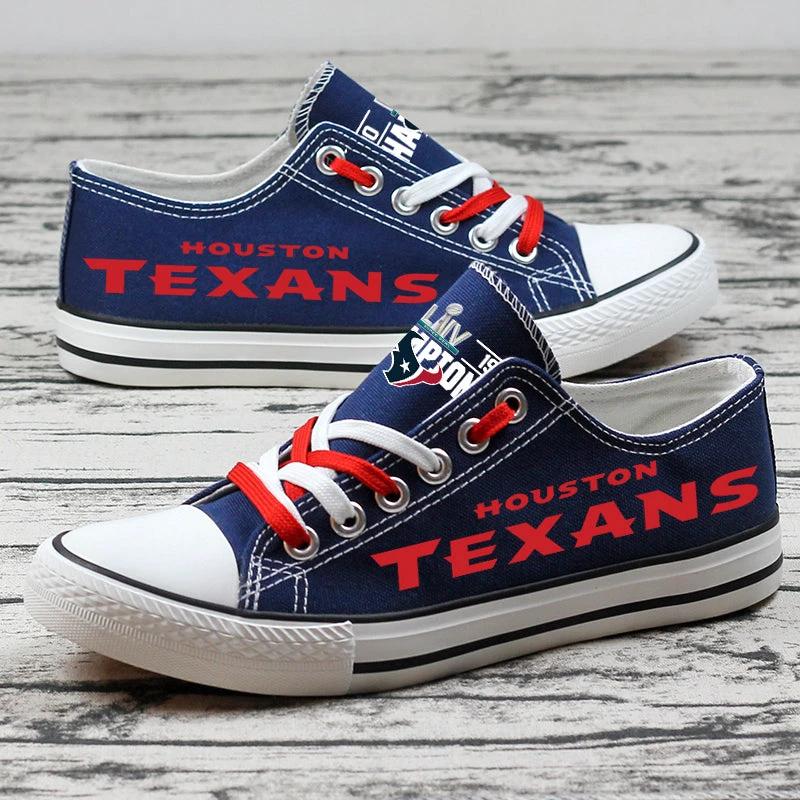 Houston Texans Low Top Canvas Sport Sneakers Shoes For Men Women Fans by Crocs