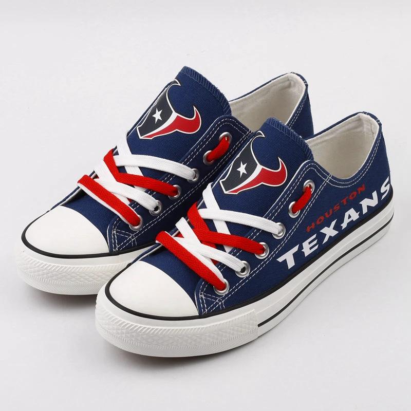 Houston Texans Low Top Canvas Sport Sneakers Shoes For Men Women Fans by Crocs