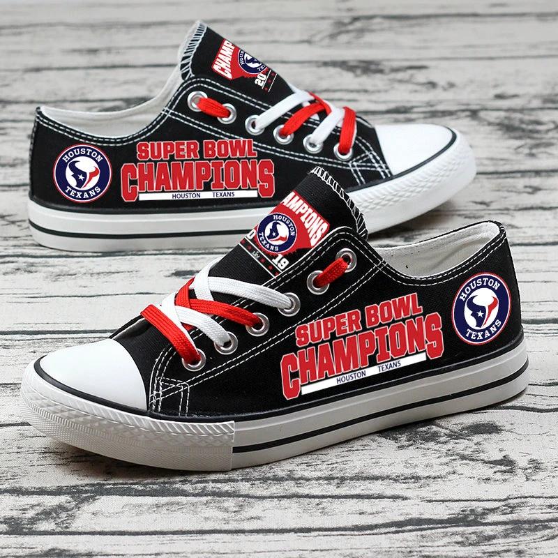 Houston Texans Low Top Canvas Sport Sneakers Shoes For Men Women Fans by Crocs