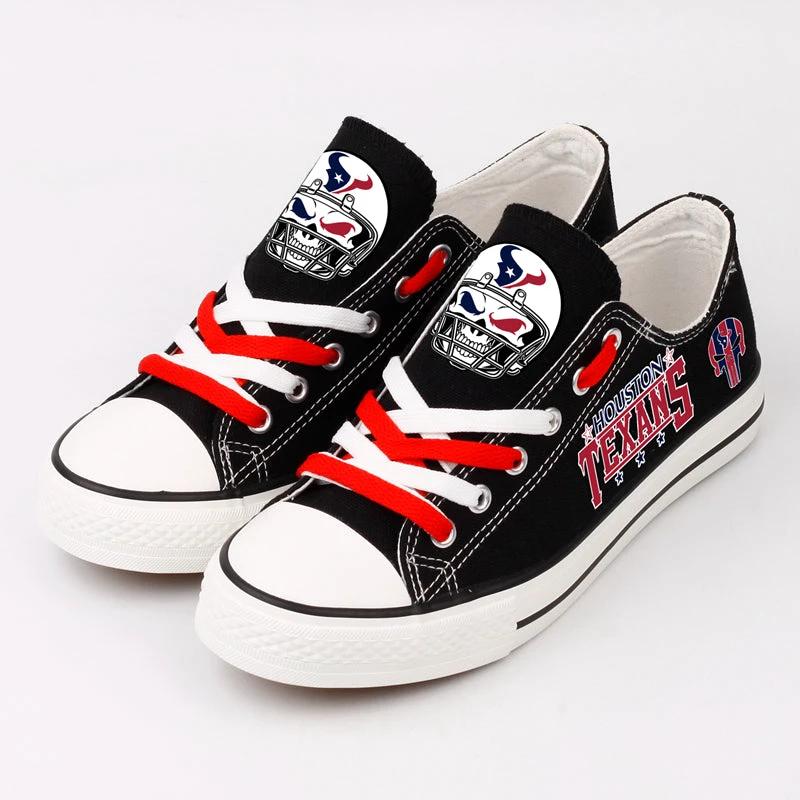 Houston Texans Low Top Canvas Sport Sneakers Shoes For Men Women Fans by Crocs