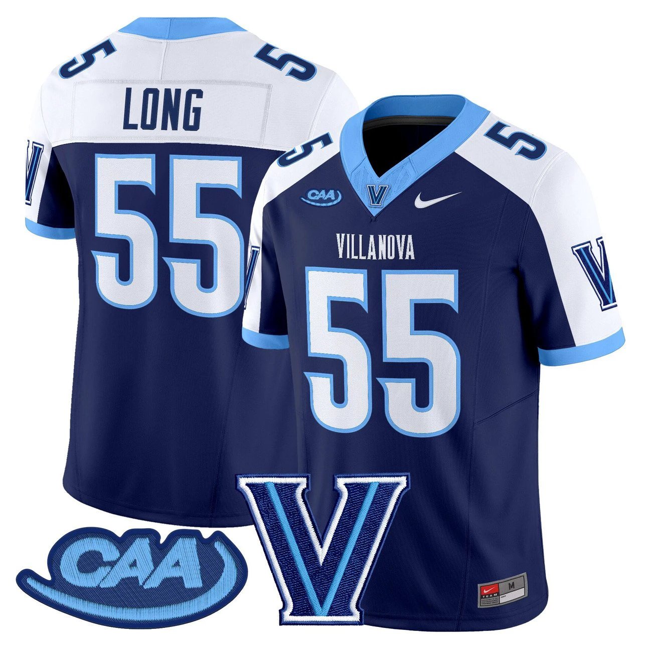 Howie Long Jersey #55 Villanova Wildcats 2025 Vapor Limited Stitched by My Store NCAA Football Jerseys