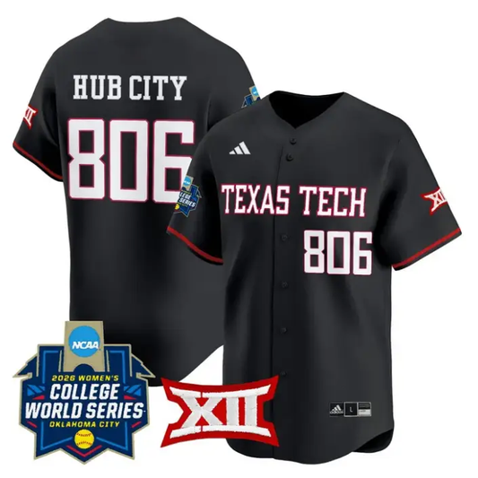 Hub City Jersey #806 Red Raiders Softball 2026 World Series (WCWS) Stitched by My Store