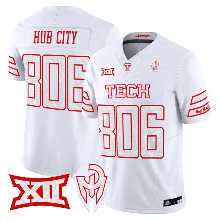 Hub City Jersey #806 Texas Tech Red Raiders Too Cold Vapor Stitched by My Store NCAA Football Jerseys