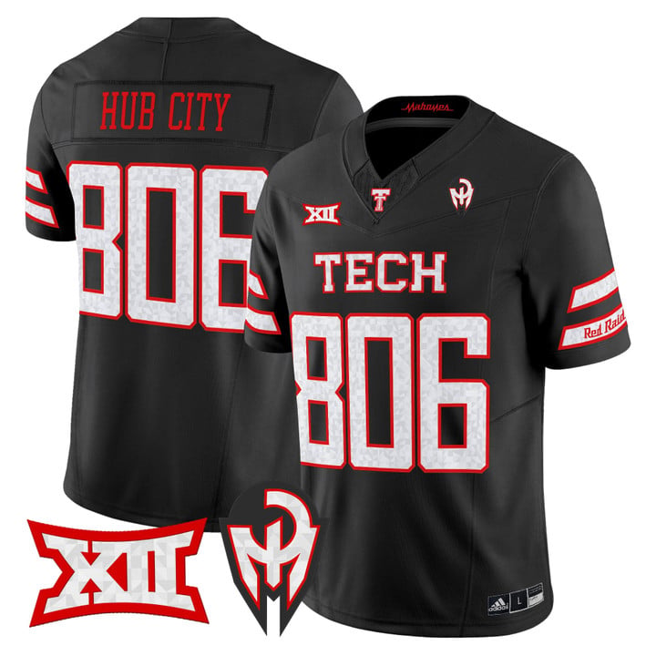 Hub City Jersey #806 Texas Tech Red Raiders Too Cold Vapor Stitched by My Store NCAA Football Jerseys