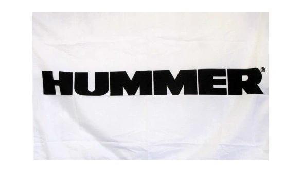 Hummer Car White Flag 3X5 Ft Polyester Banner USA 90x150cm by flagsjustdoit