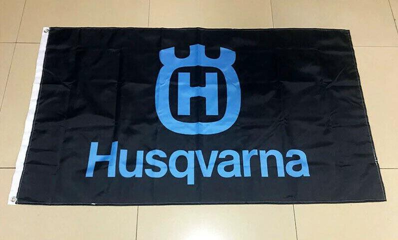 Husqvarna Motorcycles Motocross Flag 3X5 Ft Polyester Banner USA 90x150cm by flagsjustdoit