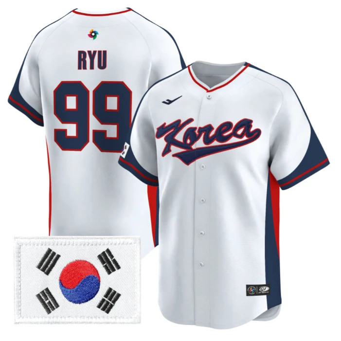 Hyun-Jin Ryu Jersey #99 Team Korea 2026 World Baseball Classic Stitched by My Store