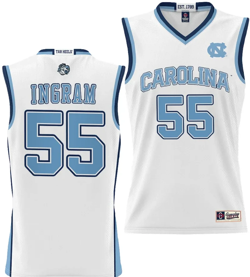 Ingram Blue Jersey #55 UNC Tar Heels College NIL Basketball Lightweight by My store basketball