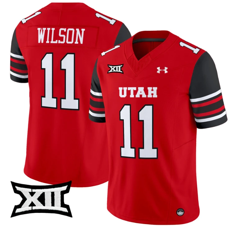 Isaac Wilson Jersey #11 Utah Utes Vapor Limited College Football Stitched Red (Copy) by My Store