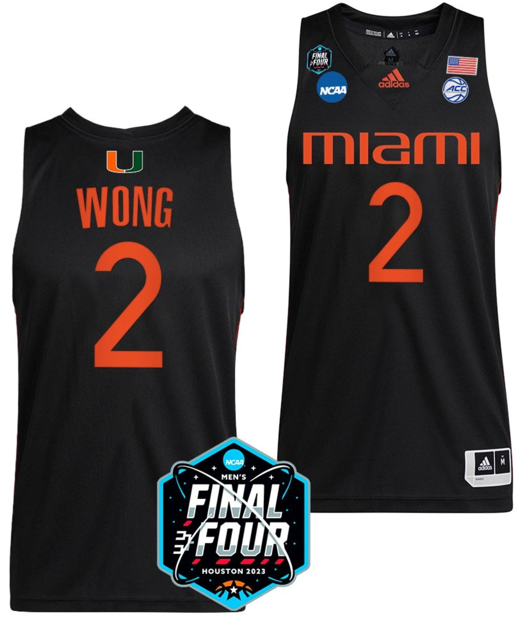 Isaiah Wong Jersey Miami Hurricanes 2023 NCAA March Madness White College Basketball #2 by My store basketball