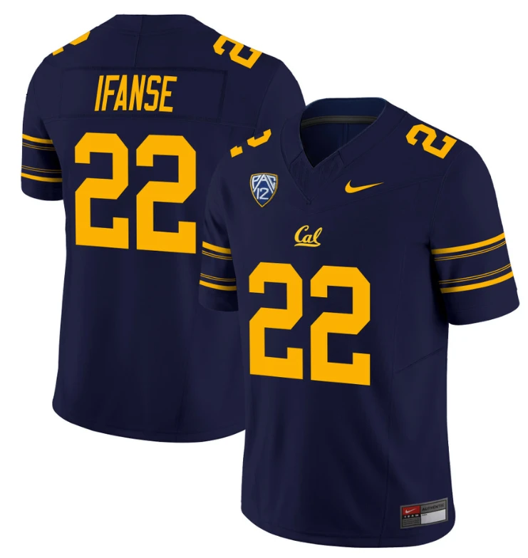 Isaiah Ifanse Jersey #22 California Golden Bears Limited Stitched Navy by My Store