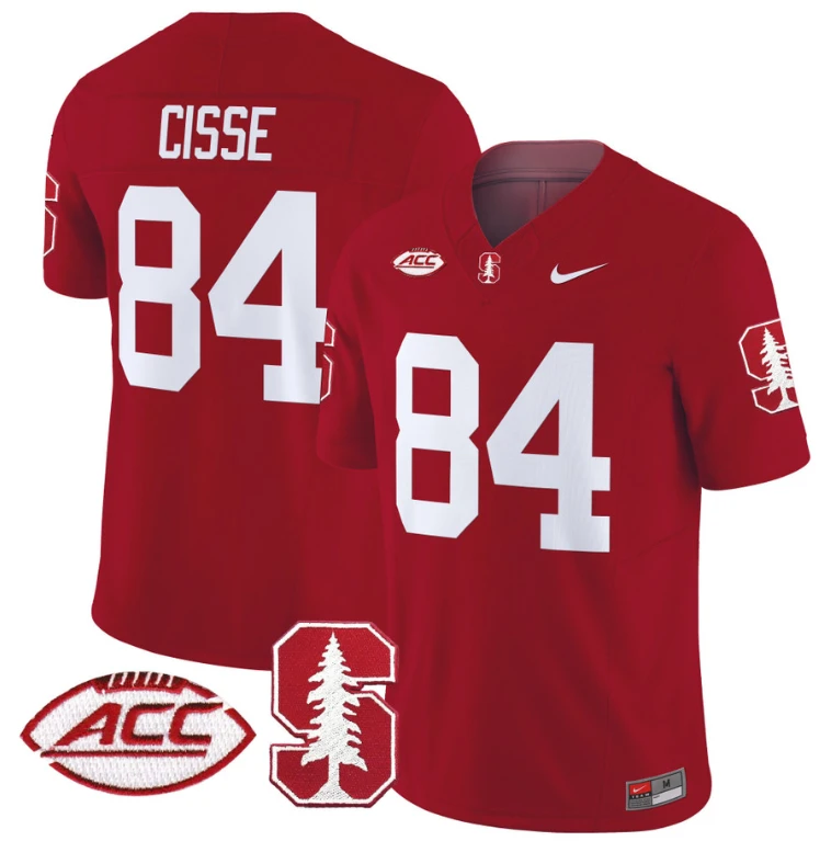 Ismael Cisse Jersey #84 Stanford Cardinal Vapor Limited College Football Stitched Crimson by My Store