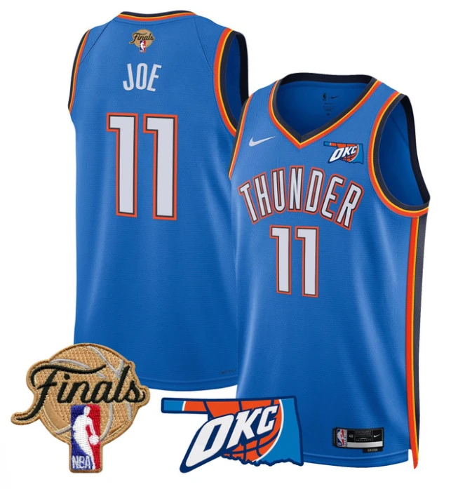 Isaiah Joe Jersey # 11 Oklahoma City Thunder 2025 Finals Swingman Stitched Icon by My store basketball