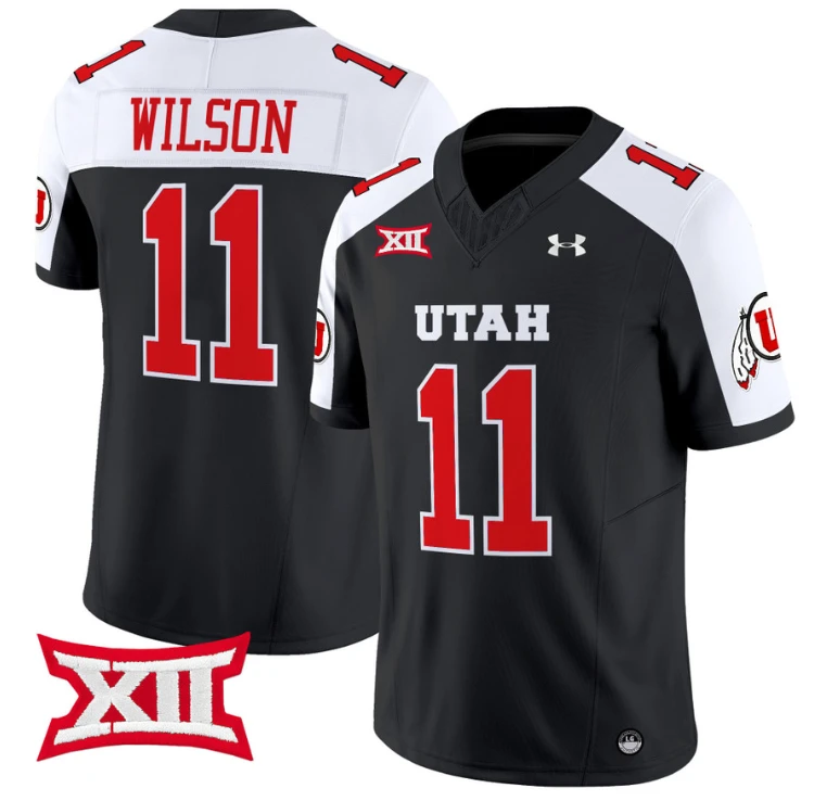 Isaac Wilson Jersey #11 Utah Utes Vapor Limited College Football Stitched Black Alternate (Copy) (Copy) by My Store