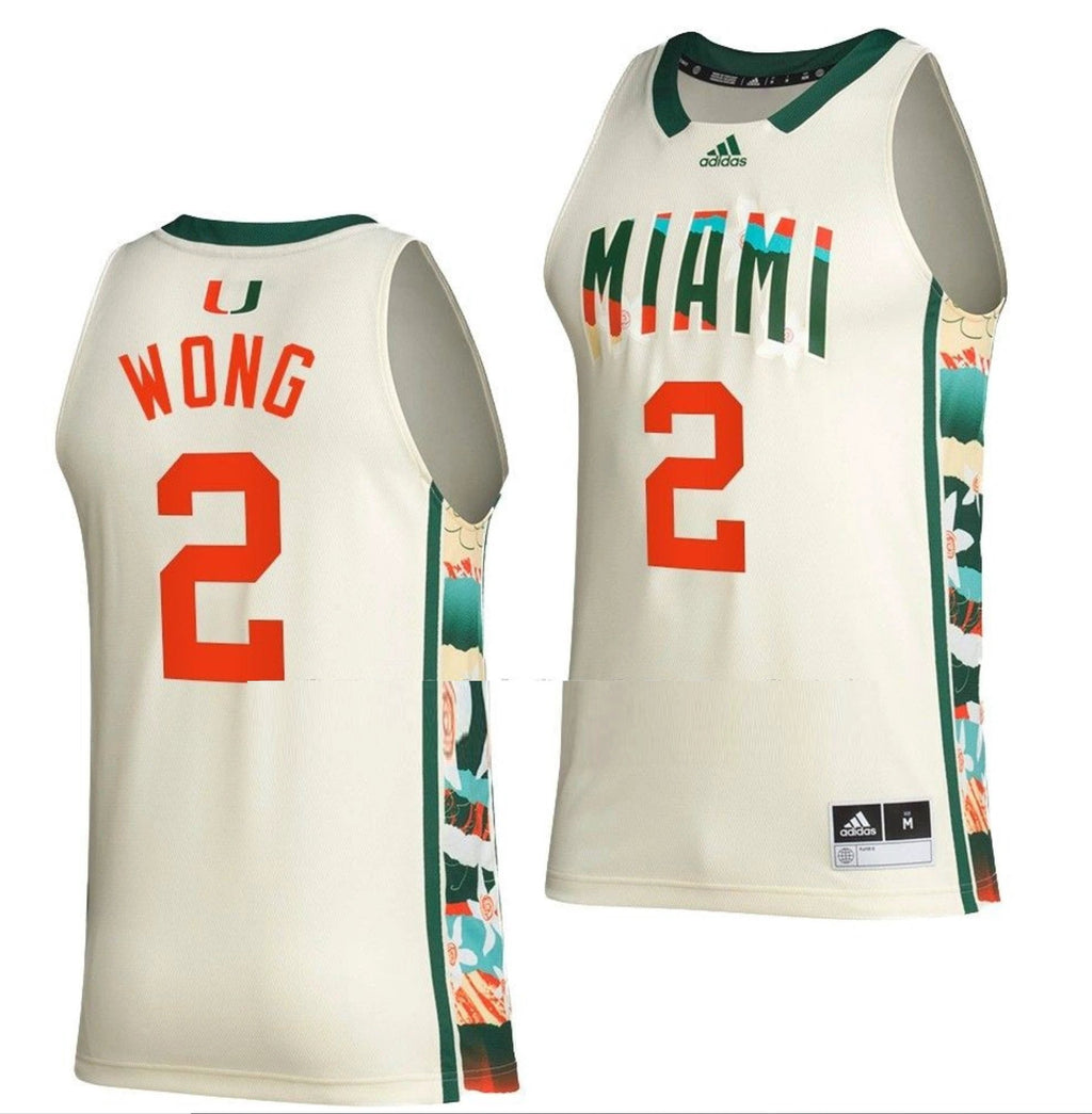 Isaiah Wong Jersey Miami Hurricanes College Basketball White Honoring Black Excellence #2 by My store basketball