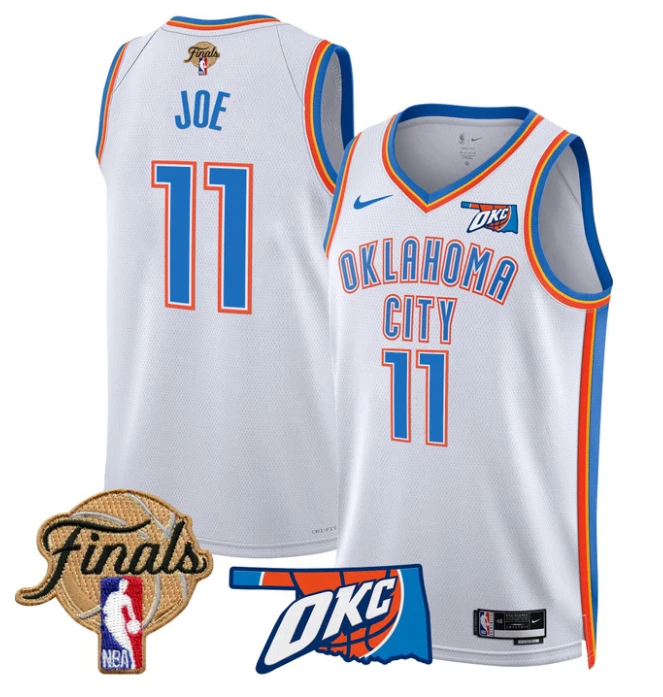 Isaiah Joe Jersey # 11 Oklahoma City Thunder 2025 Finals Swingman Stitched Association by My store basketball