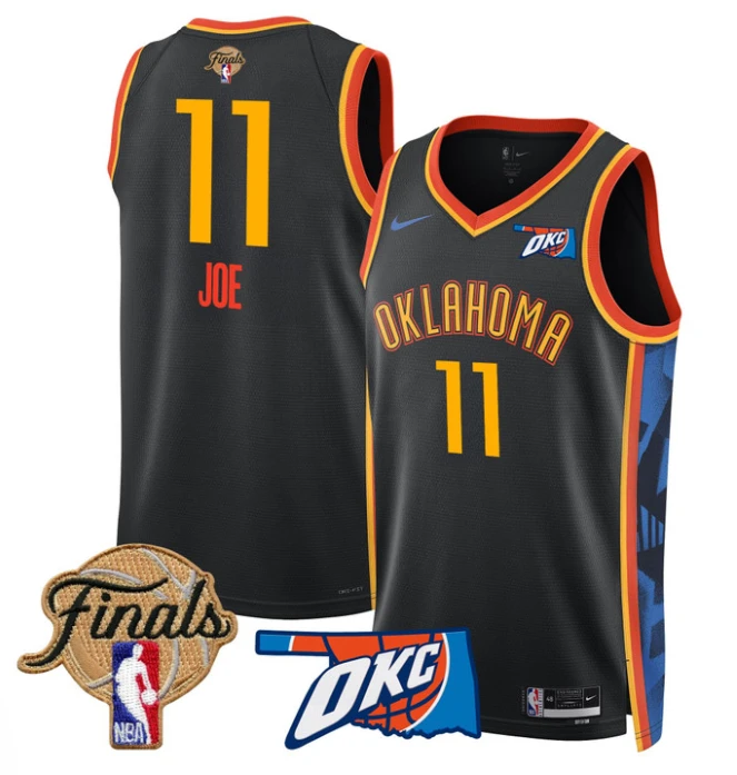 Isaiah Joe Jersey # 11 Oklahoma City Thunder 2025 Finals Swingman Stitched 24 - 25 City by My store basketball