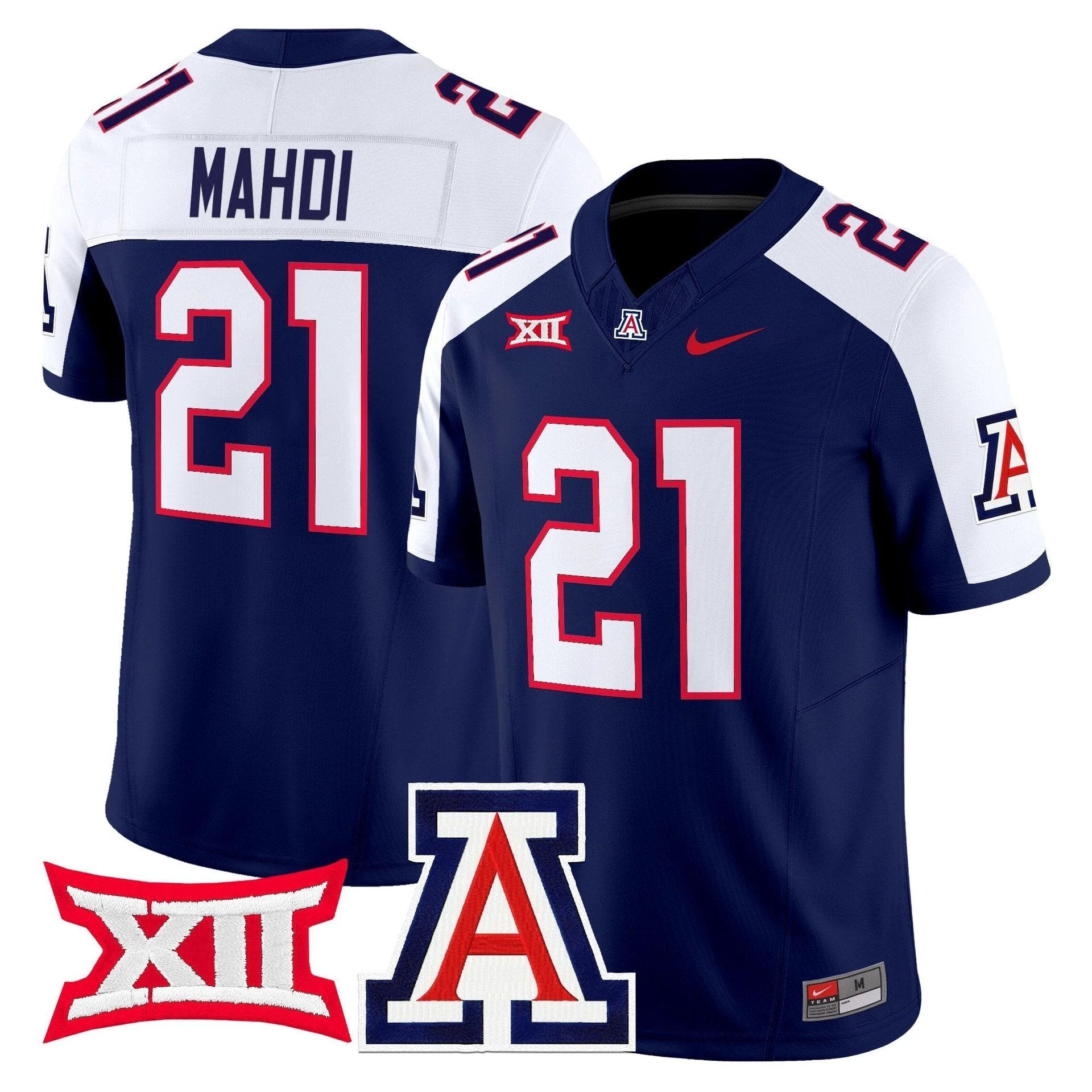 Ismail Mahdi Jersey #21 Arizona Wildcats 2025 Limited Stitched Navy Alternate by My Store