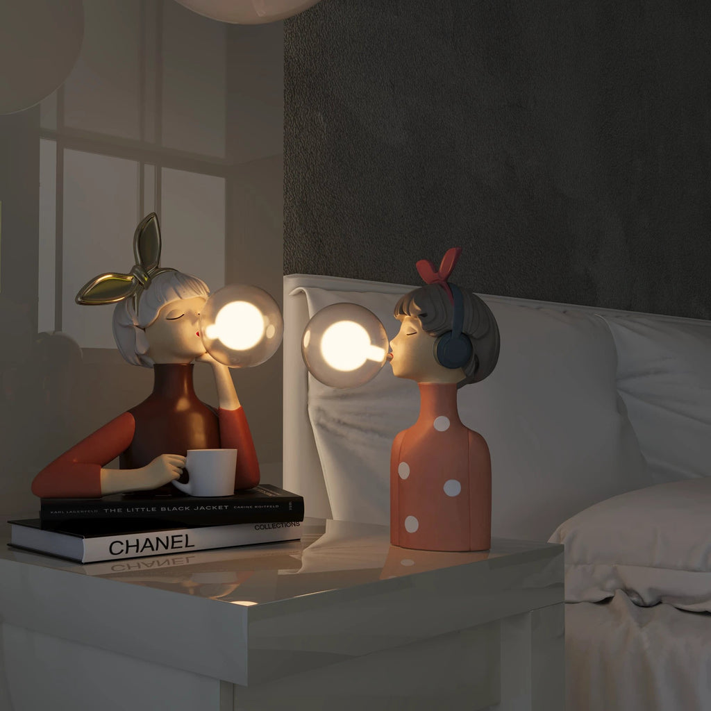 Sisterly Creations | Table lamp Bowlift by Bowlift
