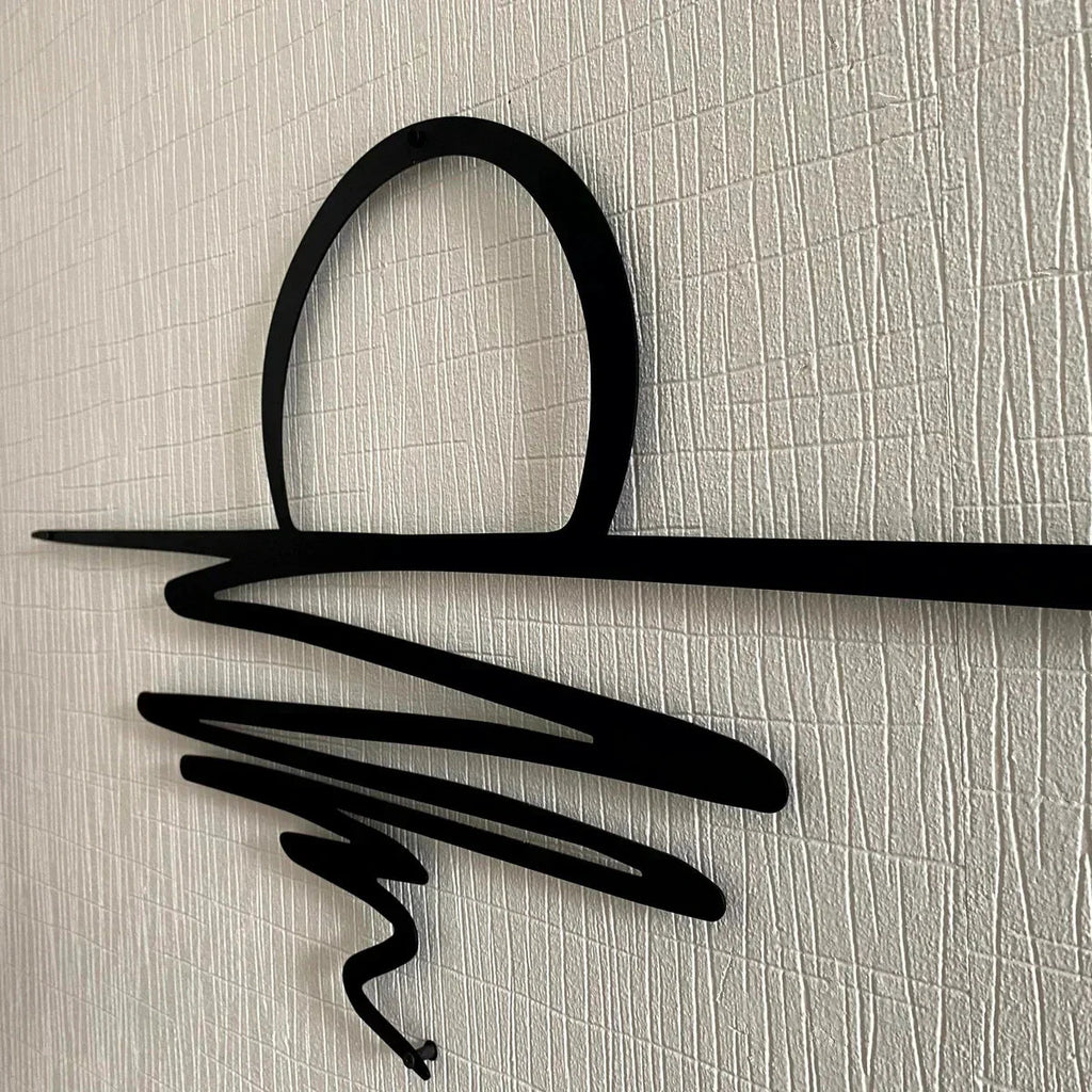 CurlMist - Modern Minimalist Wall Art Bowlift by Bowlift