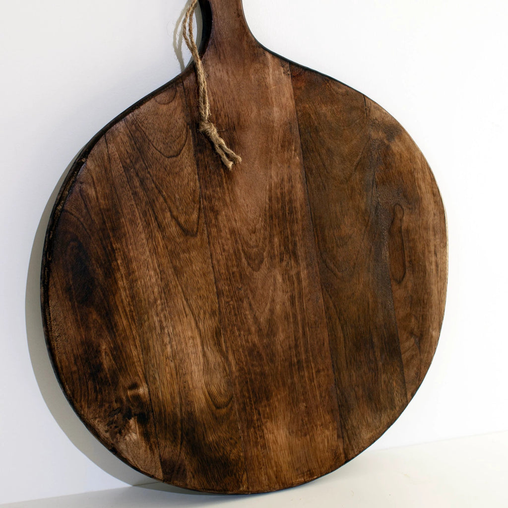 Irregular Round Dark Brown Chopping Boards by BowLift