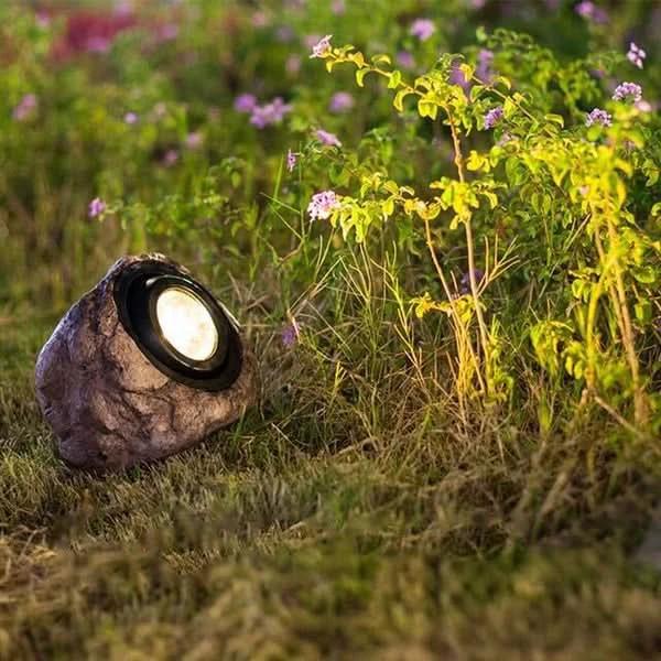 Solar Rock Light – LED Garden Stone Lamp by BowLift