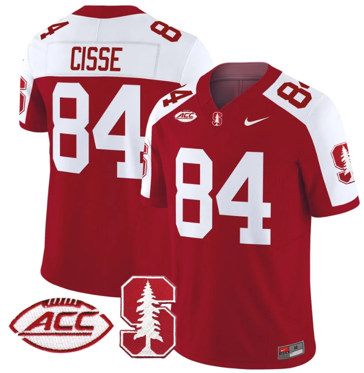 Ismael Cisse Jersey #84 Stanford Cardinal Vapor Limited College Football Stitched Crimson Alternate by My Store