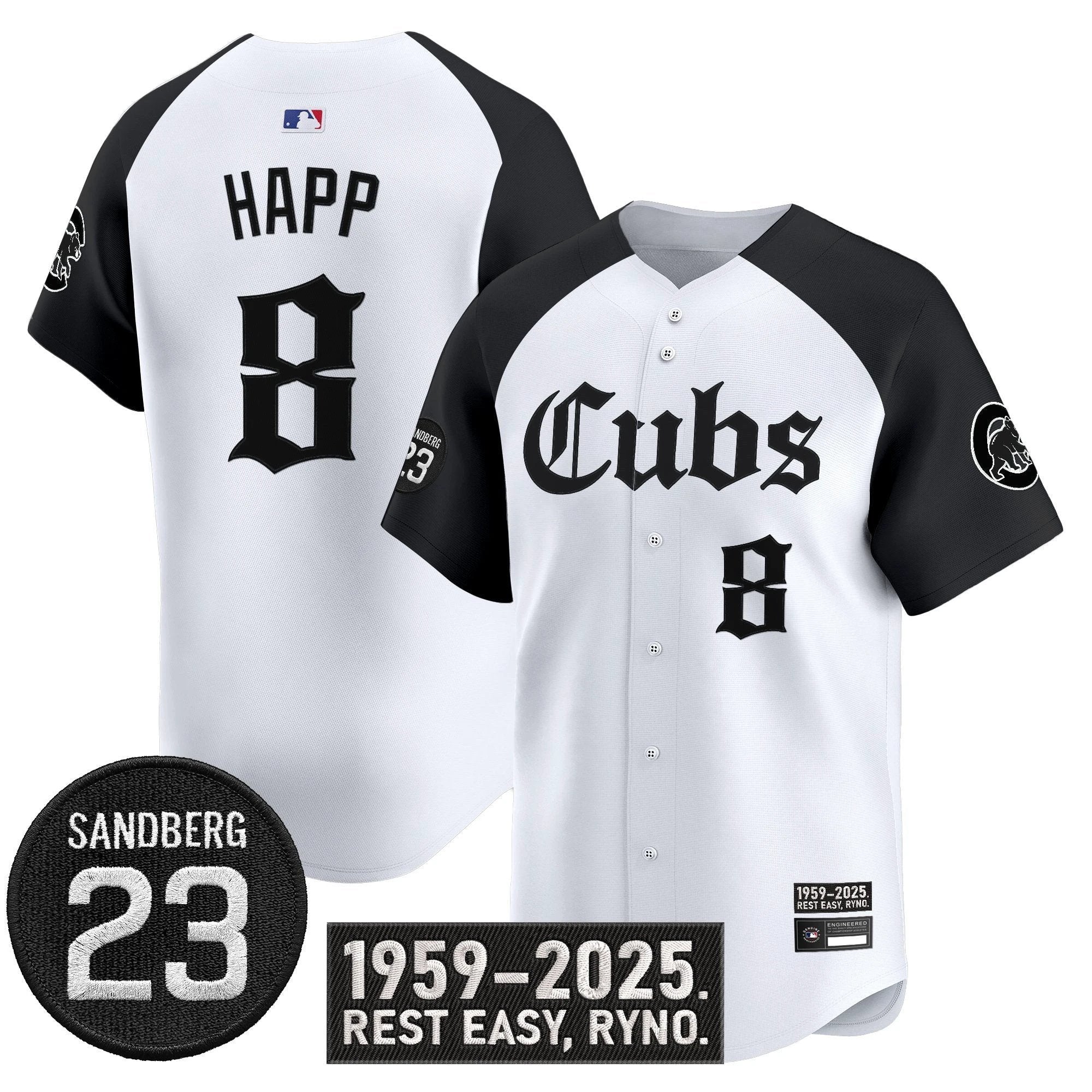 Ian Happ Jersey #8 Chicago Cubs Ryne Sandberg Tribute Stitched Alternate by My Store